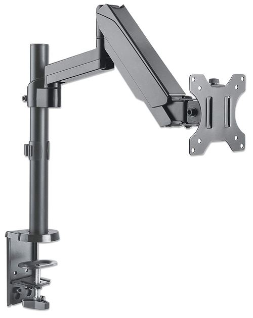 Manhattan Monitor-Tischhalterung 461580 1 Display(s) 43,2cm (17 ) - 81,3cm (32 ) Schwarz Drehbar, Höhenverstellbar, Neigbar