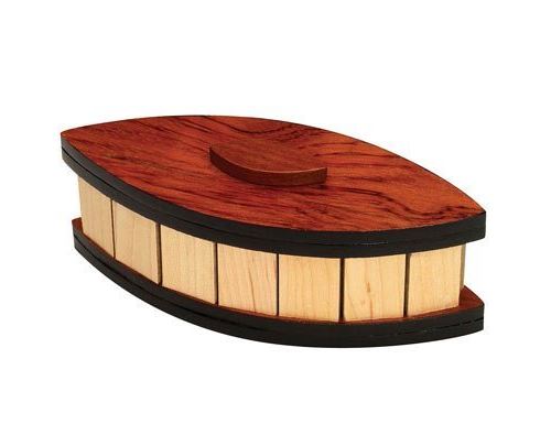 Bits And Pieces - Boîte À Trucs Ovale - Boîte À Puzzle En Bois - Casse-Tête En Bois - Boîte-Cadeau