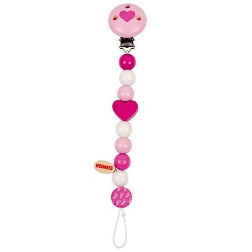 Accroche tétine Coeur Rose 735490