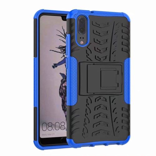 Coque Anti Choc Pour Huawei P20 Modèle Spider - Bleu