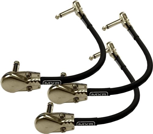 MXR DCP06-3PK - 3 Câbles jack coudé-jack coudé 15cm