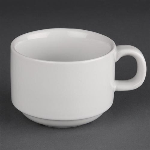 Tasses Empilables 200ml - x 24 - Athena - - Porcelaine x62mm