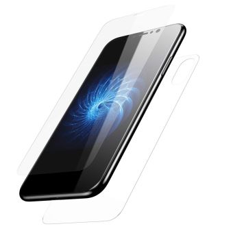 VSHOP® Protecteur écran iPhone x - xs [partie arrière et avant] [Kit d'installation] cristal templade 9H, [3d Touch compatible] Anti trace et anti poussière [installation sans bulles] anti-rayures Ultra Clair] - 1