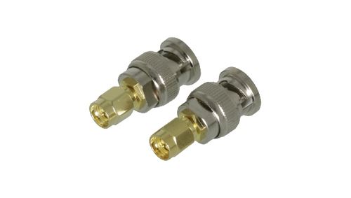 Adaptateur sma, sma mâle vers bnc mâle, or argent, 2pièces valueline