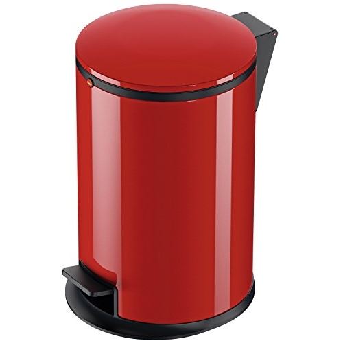 Hailo poubelle soft closing pure m - 12l - rouge 0517-040