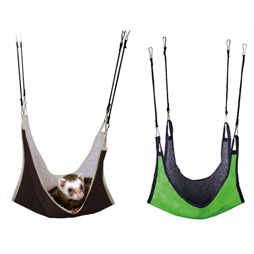 Trixie Hamac pour souris/hamsters, 18 x 18 cm, Marron/Vert
