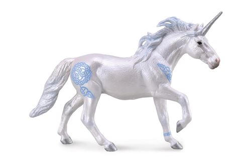 Collecta figurine licorne unicorne blanche/bleue 17 x 12 cm