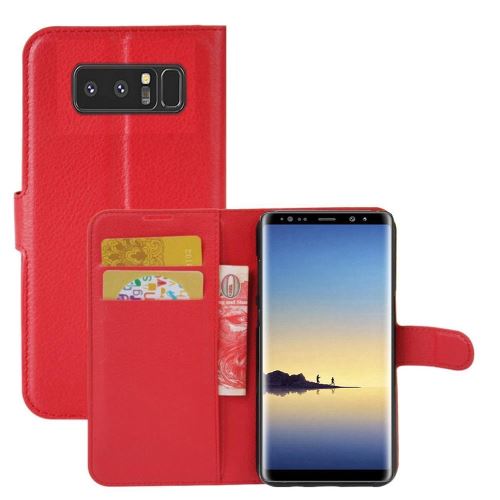 Etui Housse Portefeuille Pour Samsung Galaxy Note 8 - Rouge