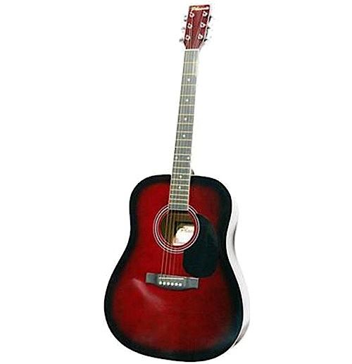 Phoenix guitare Western 001 dreadnought 105 cm rouge