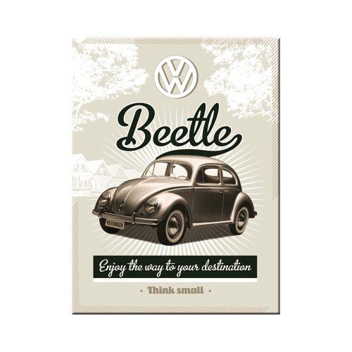 Nostalgic-Art Merchandising 14298 VW Volkswagen Beetle Retro Aimant 8 x 6 CM