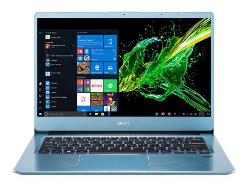 Acer Swift 3 SF314-41-R3X9 - Ryzen 3 3200U / 2.6 GHz - Windows 10 Home 64 bits in S-modus - 4 GB RAM - 128 GB SSD - 14 IPS 1920 x 1080 (Full HD) - Radeon Vega 3 - Wi-Fi, Bluetooth - gla-blauw - tsb Frans