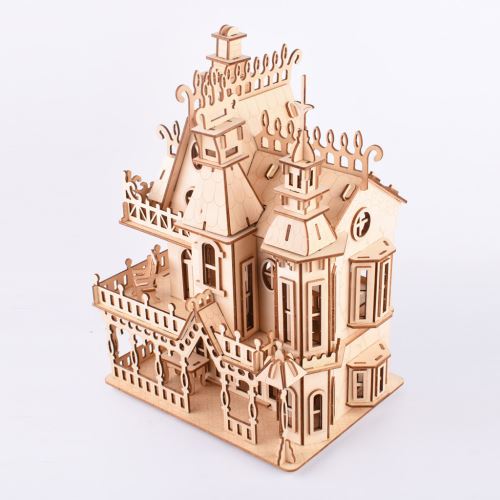 1 set bois miniature maison puzzle artisanat, Mode en ligne