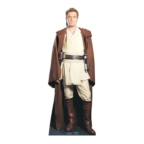 Figurine en carton taille réelle Obi Wan Kenobi (Ewan Mcgregor) Star Wars H 176 CM