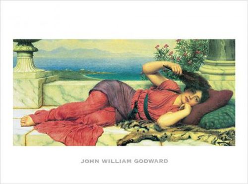 John William Godward Poster Reproduction - Noon - Day Rest (60x80 cm)