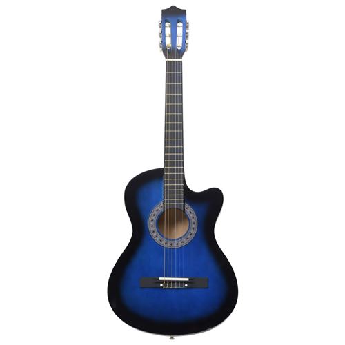 Guitare acoustique western à 6 cordes avec pan coupé en tilleul de 38  VidaXL 70130 - Habitium®