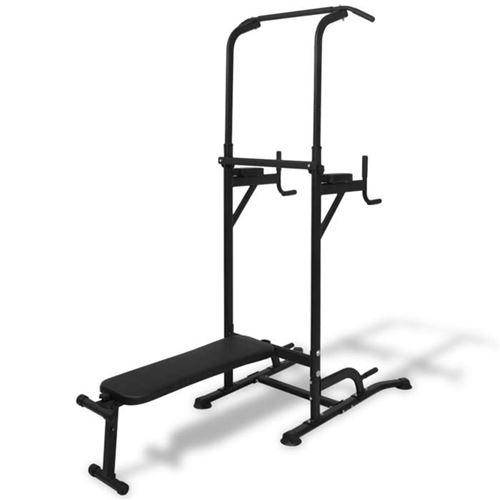 vidaXL - Station de Musculation Multifonction - Banc Inclinable - Station à Dips - Réglable - Image 2