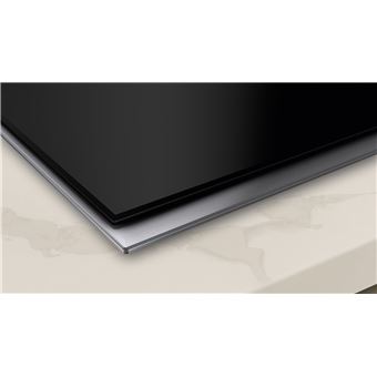 Neff T59TS5RN0 - Table de cuisson à induction - 5 plaques de cuisson - Niche - largeur : 88 cm - profondeur : 49 cm - noir - avec garnitures en acier inoxydable