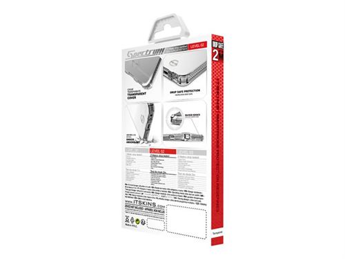 ITSKINS Spectrum Clear - Achterzijde behuizing voor mobiele telefoon - thermoplastic polyurethaan (TPU) - transparant - voor Apple iPhone 5, 5s, SE