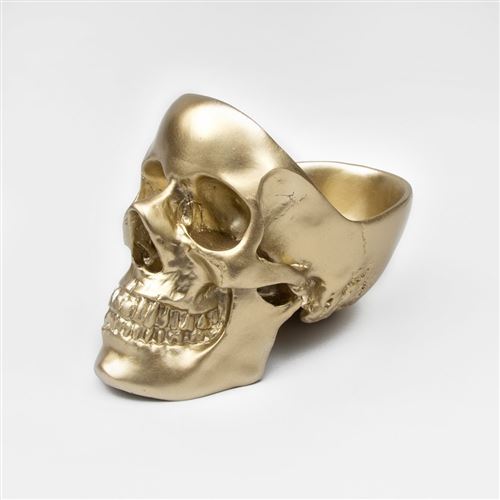 Vide poches Skull Tidy doré