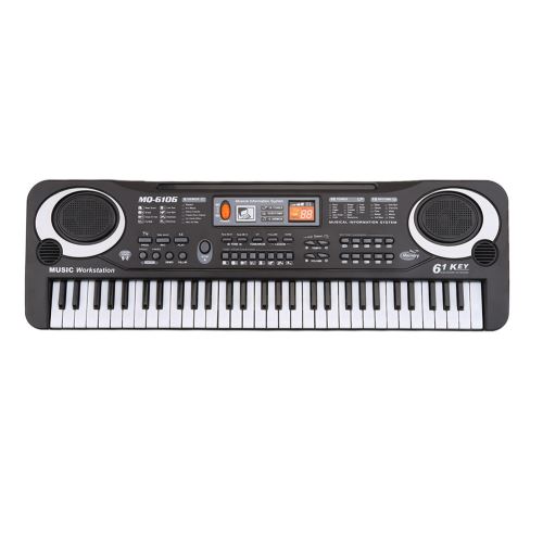 Clavier jouet multifonction pour enfants avec 61 touches et microphone