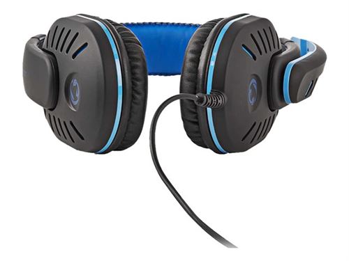 Nedis Gaming GHST100BK - Koptelefoon - over oor - met bekabeling - 3,5 mm-stekker - zwart