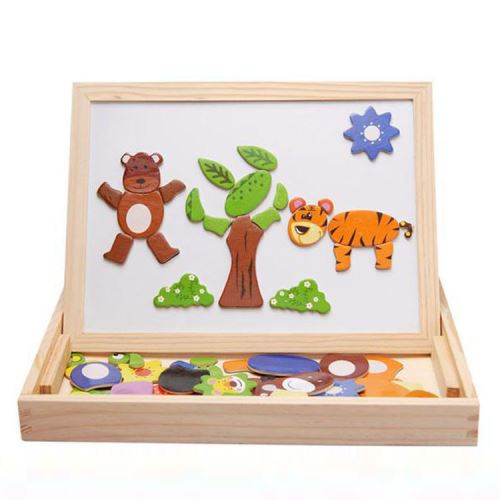 Puzzle de peinture de paysage en bois pour enfants et adultes, jouets  éducatifs, fabuleux, Montessori, Van