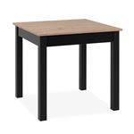 Table ronde extensible duna - 4 à 6 personnes - décor chêne - l110 x  p110/152 x h77 cm TBD Pas Cher 