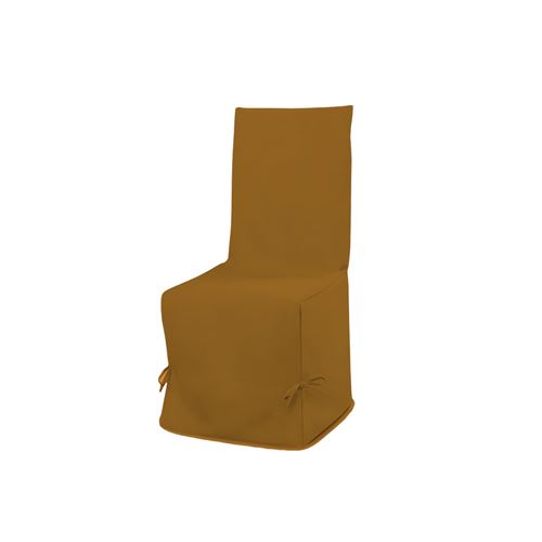 Housse de chaise en coton PANAMA jaune