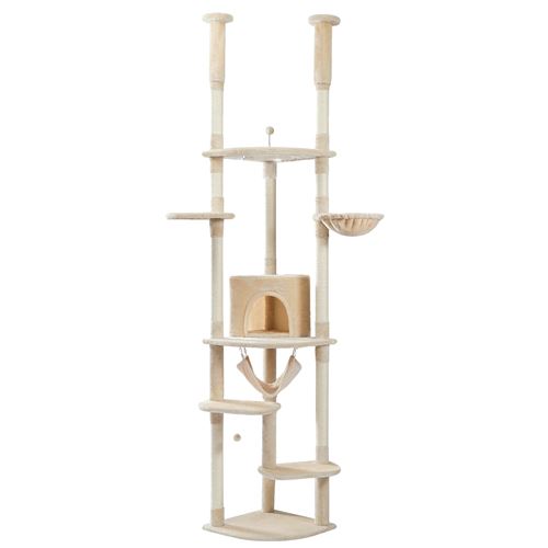 Meilleurs prix pour Arbre à chat, Hauteur réglable, Design robuste, AMT0119BG-HW