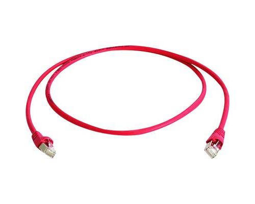 Telegärtner MP8 FS 600 - Kruiskabel - RJ-45 (M) naar RJ-45 (M) - 5 m - SFTP - CAT 7 - rood
