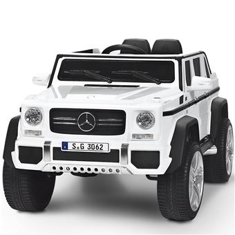 voiture eléctrique giantex 12 V pour enfants BMW G650-S avec lumières LED, télécommande parentale de 3 à 8 ans blanc - 1