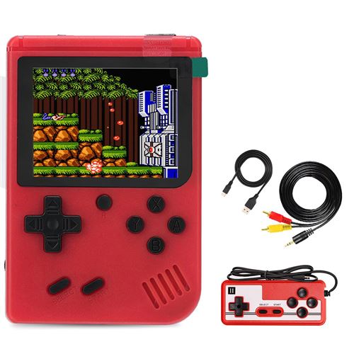 Console rétrogaming SZSMART SUP7 2.8 400 en 1 jeu + commande - rouge