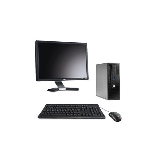 Ordinateur De Bureau - HP Prodesk 400 G3 Tour - 8Go - SSD 256Go + Écran 20 - Intel Core I3 - 8 - 256 - Windows 10 Famille 64Bits