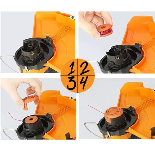 Bobines De Fil Pour Coupe-Bordures Eventronic - Lot De 16, Ø1.65mm, 3m, Nylon Renforcé