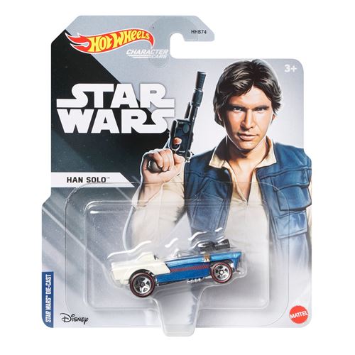 Hot Wheels Star Wars - Character Cars - véhicule en métal 1/64 - Personnage Han Solo