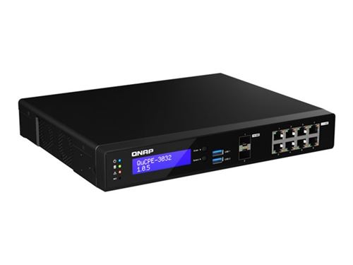 QNAP QuCPE-3032-C3558R-8G - Appareil de virtualisation - 10GbE, 2.5GbE - géré par le Cloud - bureau