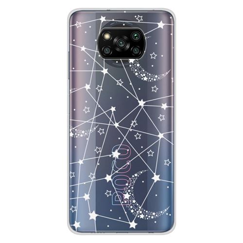 Coque en silicone imprimée compatible Xiaomi Poco X3 Poco X3 Pro Lignes étoilées