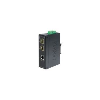 PLANET IGT-1205AT - Convertisseur de média à fibre optique - 1GbE - 10Base-T, 100Base-TX, 1000Base-T - RJ-45 / SFP (mini-GBIC) - 1