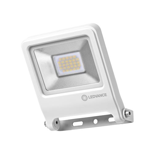 LEDVANCE Projecteur extérieur LED - 20 W - 1600 lm - IP65 - Aluminium - Blanc}