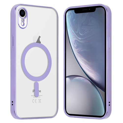 ShieldCase Coque - compatible pour iPhone Xr revêtement métallique Magsafe  transparent (violet) - Coque et étui téléphone mobile - Achat & prix