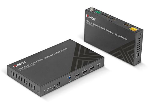 Lindy 70M Cat.6a Type C And Hdmi Hdbaset 3.0 Kvm Extender - Image 2