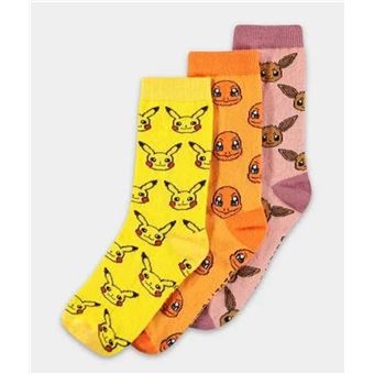 Chaussettes - Pokemon - Pack De 3 Crew T35/38 - 1