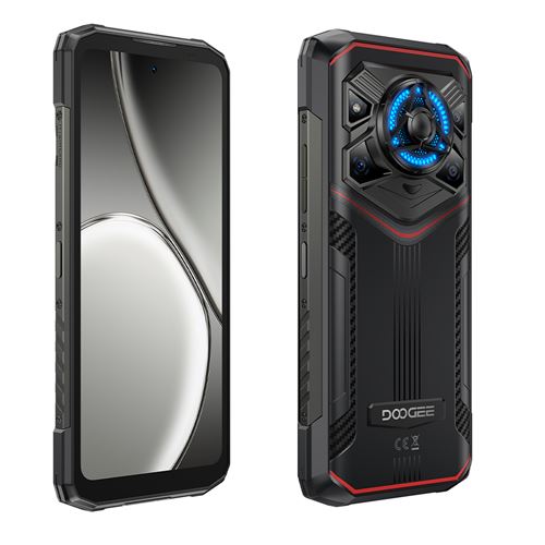 DOOGEE Blade20 Play Téléphone Portable 6.6, 10300mAh, 32(8+24)Go+256Go, 50MP+16MP,Empreinte digitale/NFC,Dual SIM 5G smartphone-Rouge