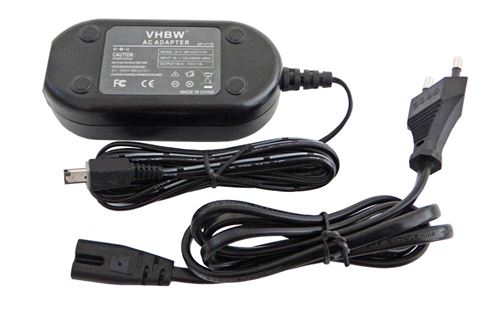 Chargeur secteur pour JVC GR-D-Serie remplace AP-V17, AP-V17E, AP-V17U, P-V14, AP-V14E, AP-V14U, AP-V15, AP-V15E, AP-V15U, AP-V16, AP-V16E