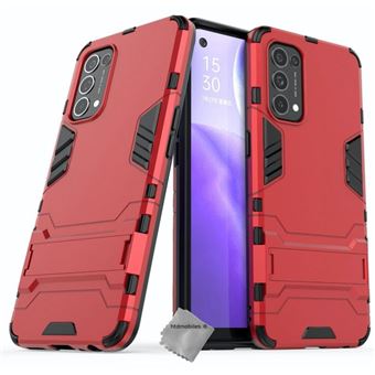 Housse etui coque rigide anti choc pour Oppo Find X3 Lite / Realme GT Master Edition + film ecran - ROUGE - htdmobiles - 1