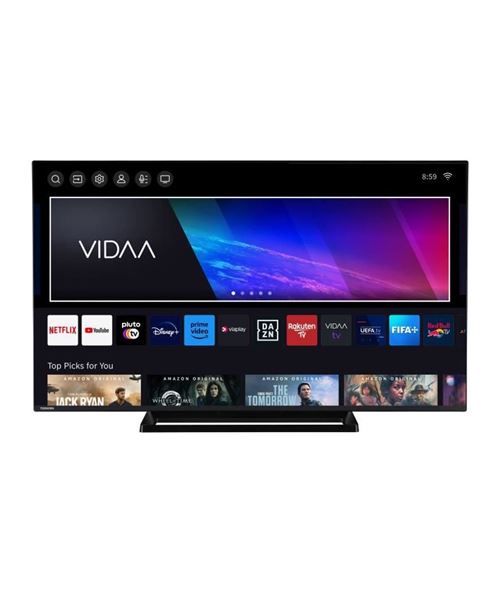 Tv qled 50 4k uhd smart tv hdr wifi bluetooth 3xhdmi modele 50qv3363dg L.1120 x l.249 x H.690 mm TOSHIBA