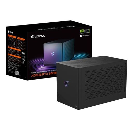 GIGABYTE  AORUS RTX 5090 AI Box Carte Graphique – 32 Go GDDR7, 512 Bits, PCI-E 5.0, fréquence cœur 2407 MHz, 3 x DP 2.1, 1 x HDMI 2.1, GV-N5090IXEB-32GD 1.0