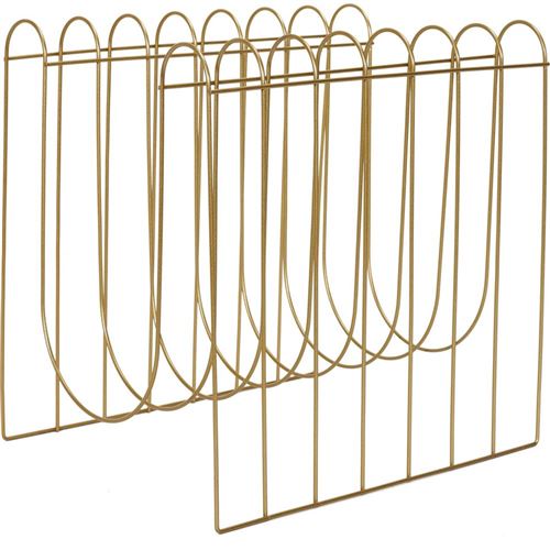 The Home Deco Factory - Range magazines en métal filaire Spirale doré