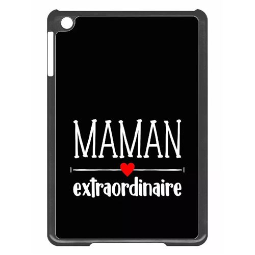 Coque tablette My-Kase pour iPad mini 2 - maman extraordinaire noir - Plastique Noir