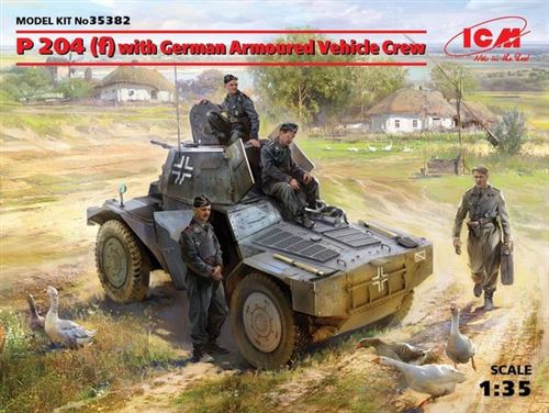 P 204(F)With German Armoured Vehiclecrew - 1:35E - Icm